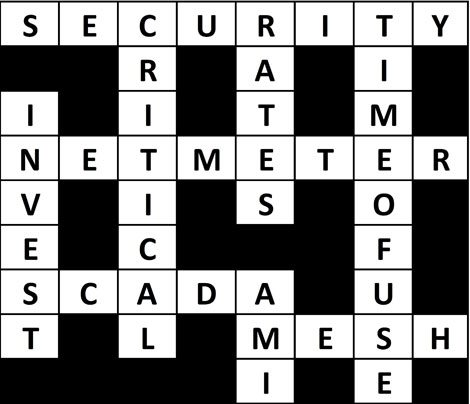 smart_grid_crossword_puzzle_security_netmeter_rates_time_of_use_scada_invest_mesh_ami_critical