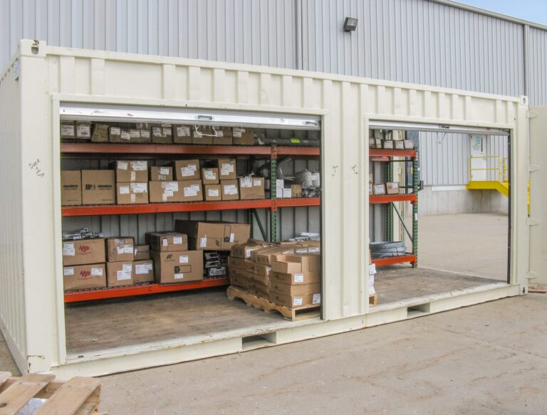 Job site storage containers (conex boxes) offer secure access for seasonal projects